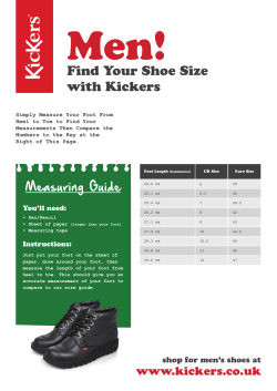 Find Your Shoe Size with Kickers