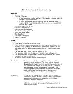 Senior Recognition Ceremony