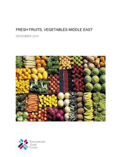 fresh fruits, vegetables middle east