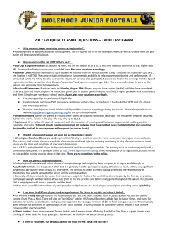 2017 Tackle FAQ - Inglemoor Junior Football