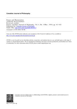 Reason and Maximization
