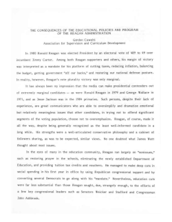 Consequences of the Educational Policies and - Purdue e-Pubs