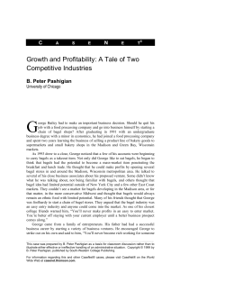 Growth and Profitability
