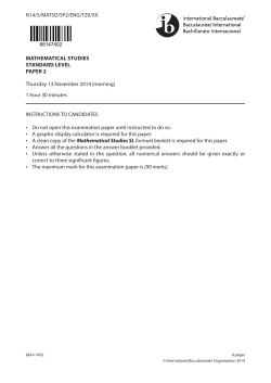 Nov 2014 Math Studies Paper 2
