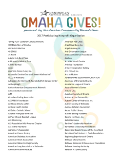 2017 Participating Nonprofit Organization