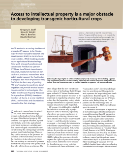 Access to intellectual property is a major obstacle to developing