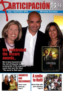 WE HAVE A GOAL... - IDB Family Association