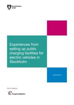 Experiences from setting up public charging facilities for electric