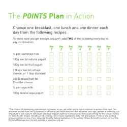 The POINTS Plan in Action