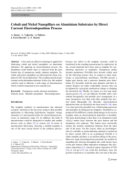 Cobalt and Nickel Nanopillars on Aluminium Substrates by Direct