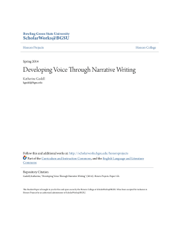Developing Voice Through Narrative Writing