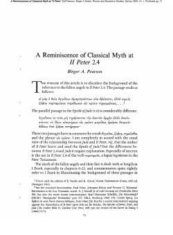 II Peter 2.4 - Duke University