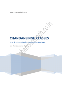 CHANDANSINGH CLASSES