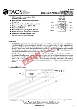 TCS230 PROGRAMMABLE COLOR LIGHT-TO