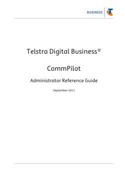 Digital Business CommPilot Administrator Reference Guide 2011