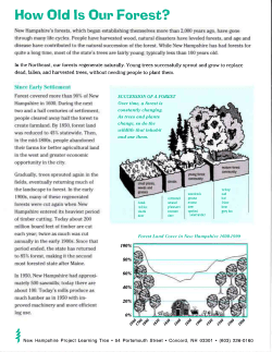 How Old ls Oun Fonest? - NH Project Learning Tree