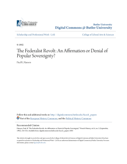 An Affirmation or Denial of Popular Sovereignty?