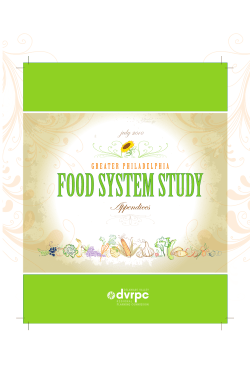 Greater Philadelphia Food System Study Appendices