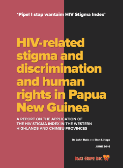 HIV-related stigma and discrimination and human rights