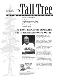 The 1950s: The growth of Palo Alto and its Schools After World War ii