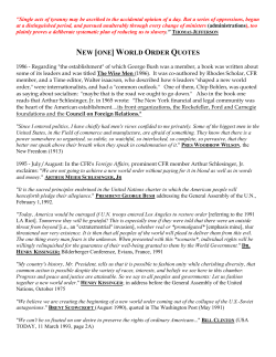 new [one] world order quotes