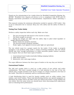 Trailer Operator Procedures