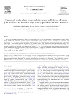 Changes of health-related compounds throughout cold storage of
