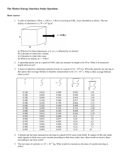 The Matter-Energy Interface Study Questions