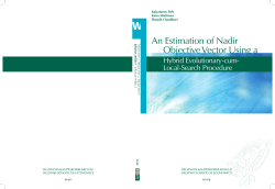 An Estimation of Nadir Objective Vector Using a