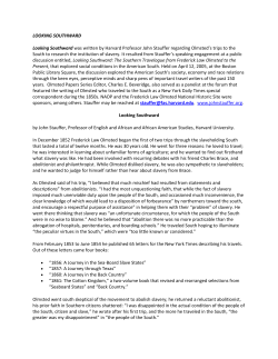 Looking Southward. An essay by John Stauffer. 2005