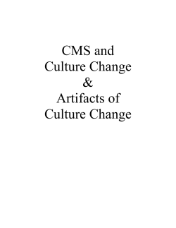 Artifacts of Culture Change