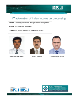 IT automation of Indian income tax processing
