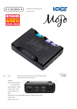 Maloobchodn&iacute; cen&iacute;k Chord Electronics platn&yacute; od 1.1