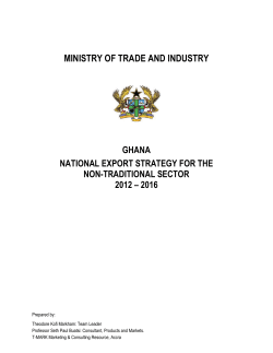 MINISTRY OF TRADE AND INDUSTRY