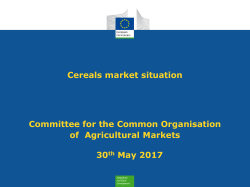 Cereals Market Situation