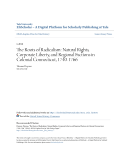 The Roots of Radicalism: Natural Rights, Corporate