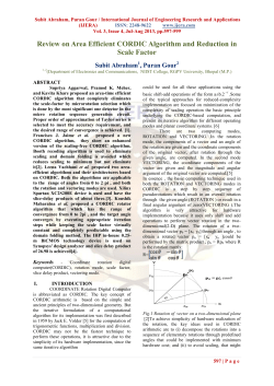 Review on Area Efficient CORDIC Algorithm and Reduction in Scale