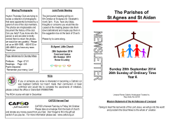The Parishes of St Agnes and St Aidan
