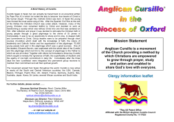 Mission Statement Clergy information leaflet