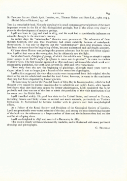 REVIEWS Sir EOWARO BAILEY. Charles Lyell. London, etc