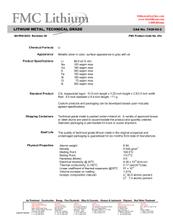 lithium metal, technical grade