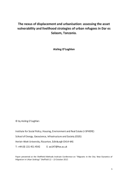 The nexus of displacement and urbanisation