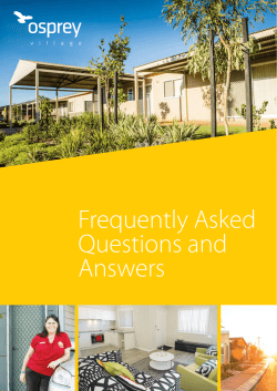Osprey FAQs - Department of Housing