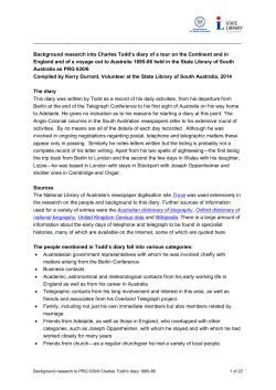 Todd in England 1885-86 - State Library of South Australia