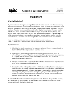 Plagiarism