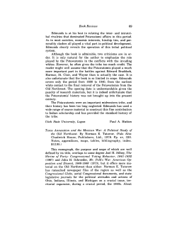 Book Reviews 69 Utah State University, Logan Texas Annexation