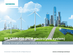 SILYZER 200 (PEM electrolysis system)