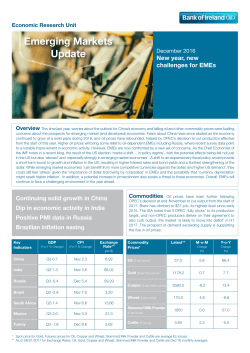 Emerging Markets Update - Bank of Ireland Corporate