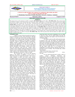 a study on the element of conflict in arnold`s the scholar gipsy and