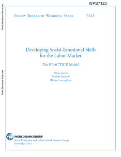 Developing Social-Emotional Skills for the